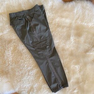 Women's Olive Cargo Joggers